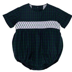 NWT Beaufort Bonnet Company Bryant Bubble Fall Tartan  Party Plaid Navy Green